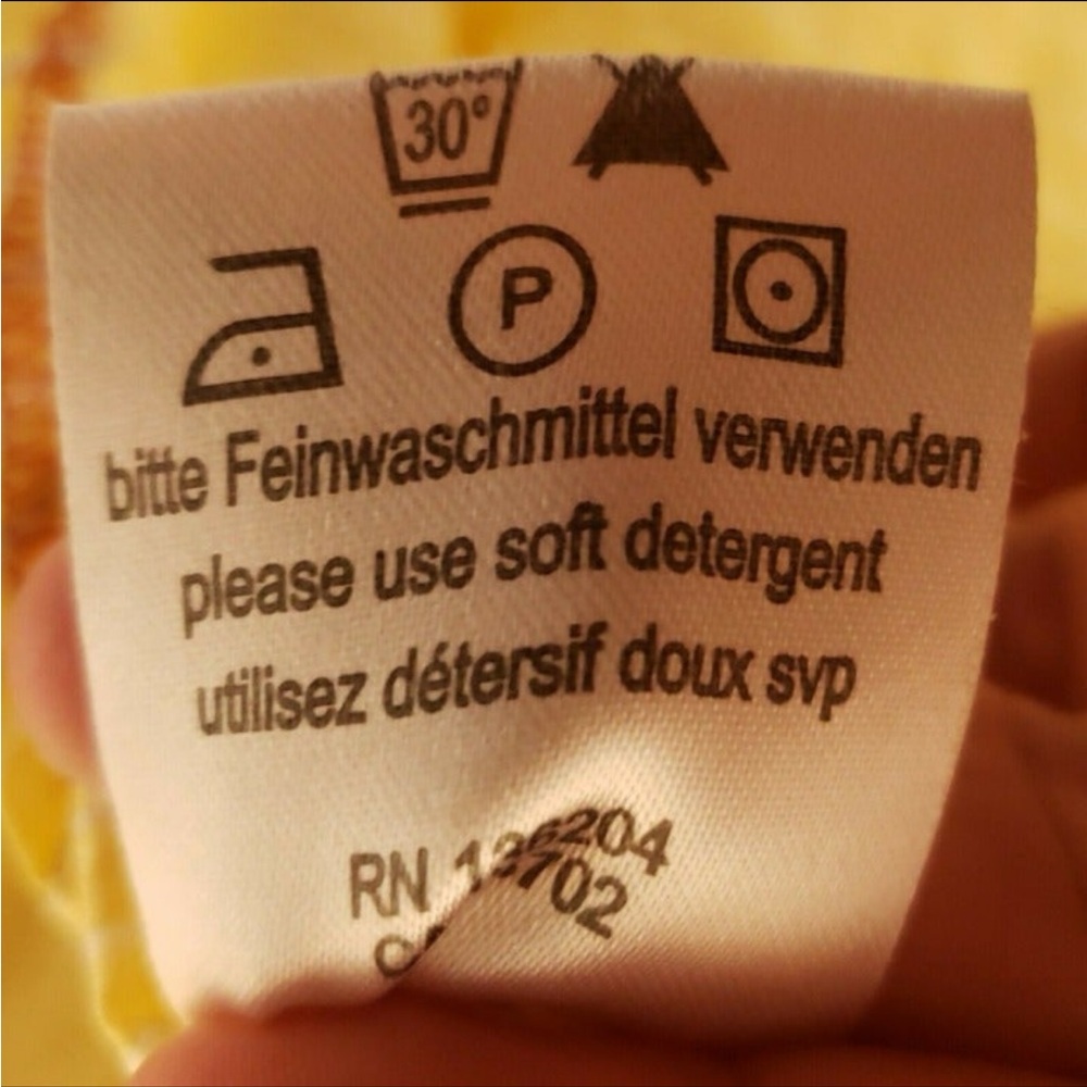 Georg Roth Yellow Button Down Shirt with Floral Accents - Picture 9 of 9